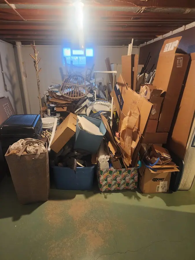 Roll-off dumpster container at job site for Concrete Dumpster Rental in Stratford